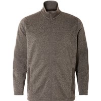 LIVERGY® Herren Jacke Strickfleece (Braun, 3XL(64/66))