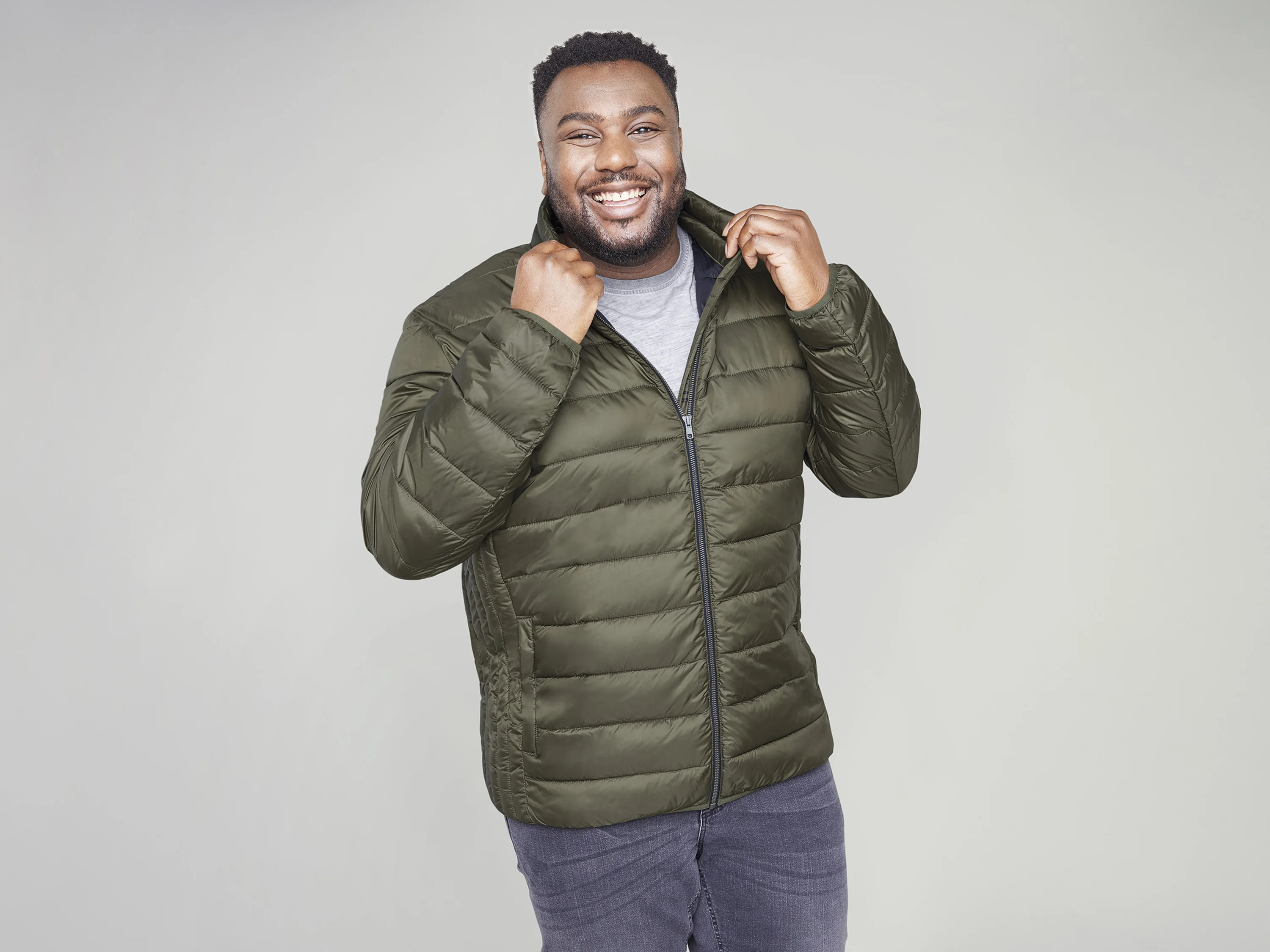 LIVERGY® Herren Jacke Super-Lightweight (Olive, XXl) – Bild 2 von 4