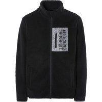 LIVERGY® Herren Jacke Teddyfell (Grau, M (48/50))