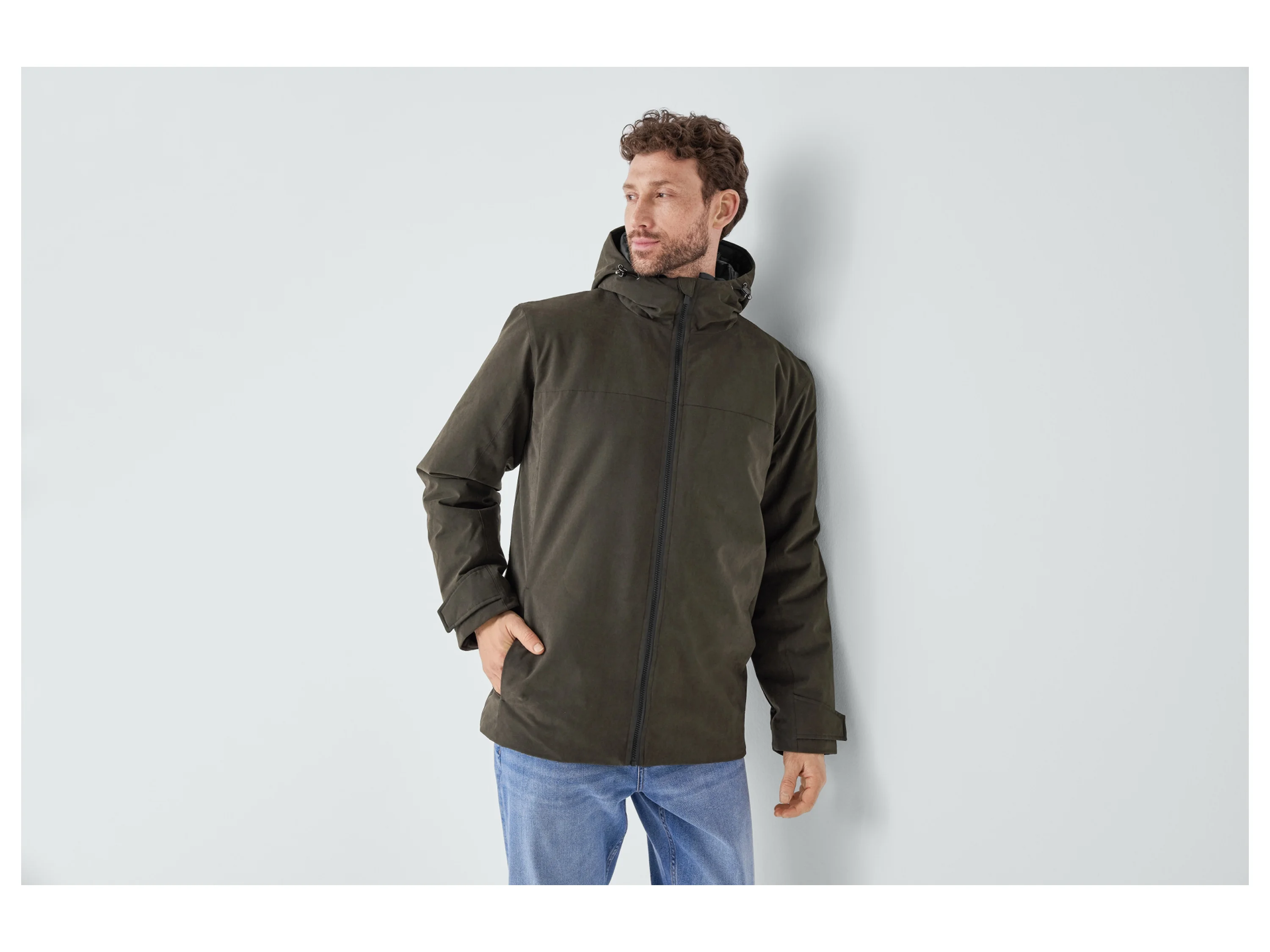 LIVERGY® Herren Jacke Thermo (Braun, M(48/50)) – Bild 2 von 4
