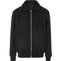 LIVERGY® Herren Jacke Wolloptik (Schwarz, L(52/54))