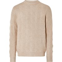 LIVERGY® Herren Pullover Grobstrick (Beige, XL(56/58))