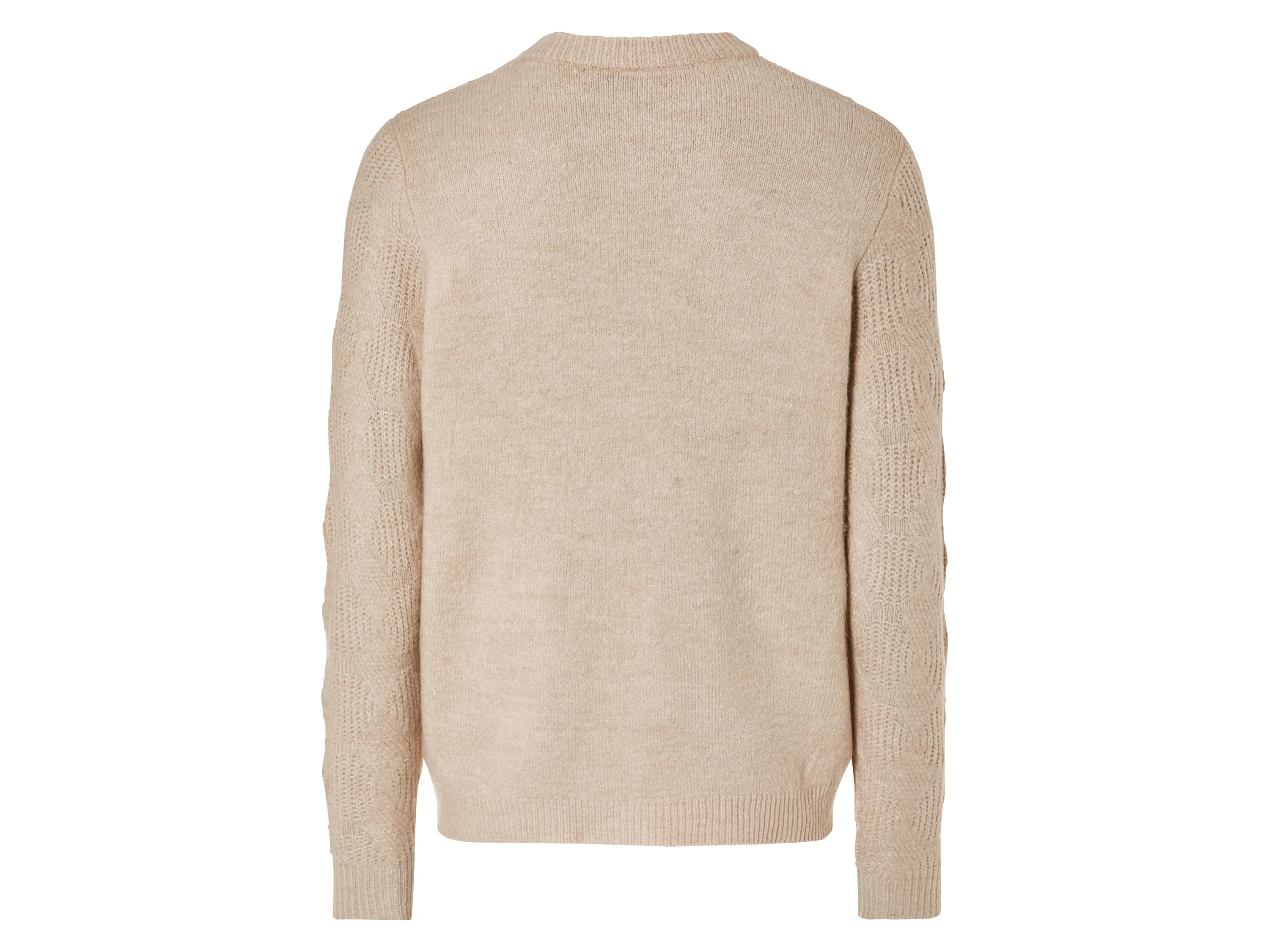 LIVERGY® Herren Pullover Grobstrick (Beige, XL(56/58)) – Bild 3 von 4