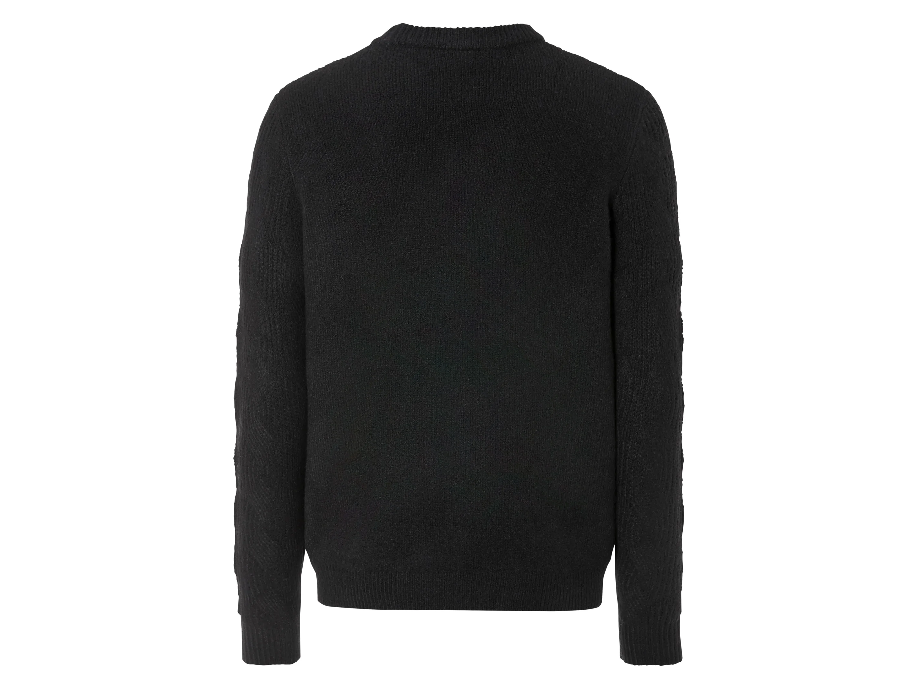 LIVERGY® Herren Pullover Grobstrick (Schwarz, XXL (60/62)) – Bild 3 von 3