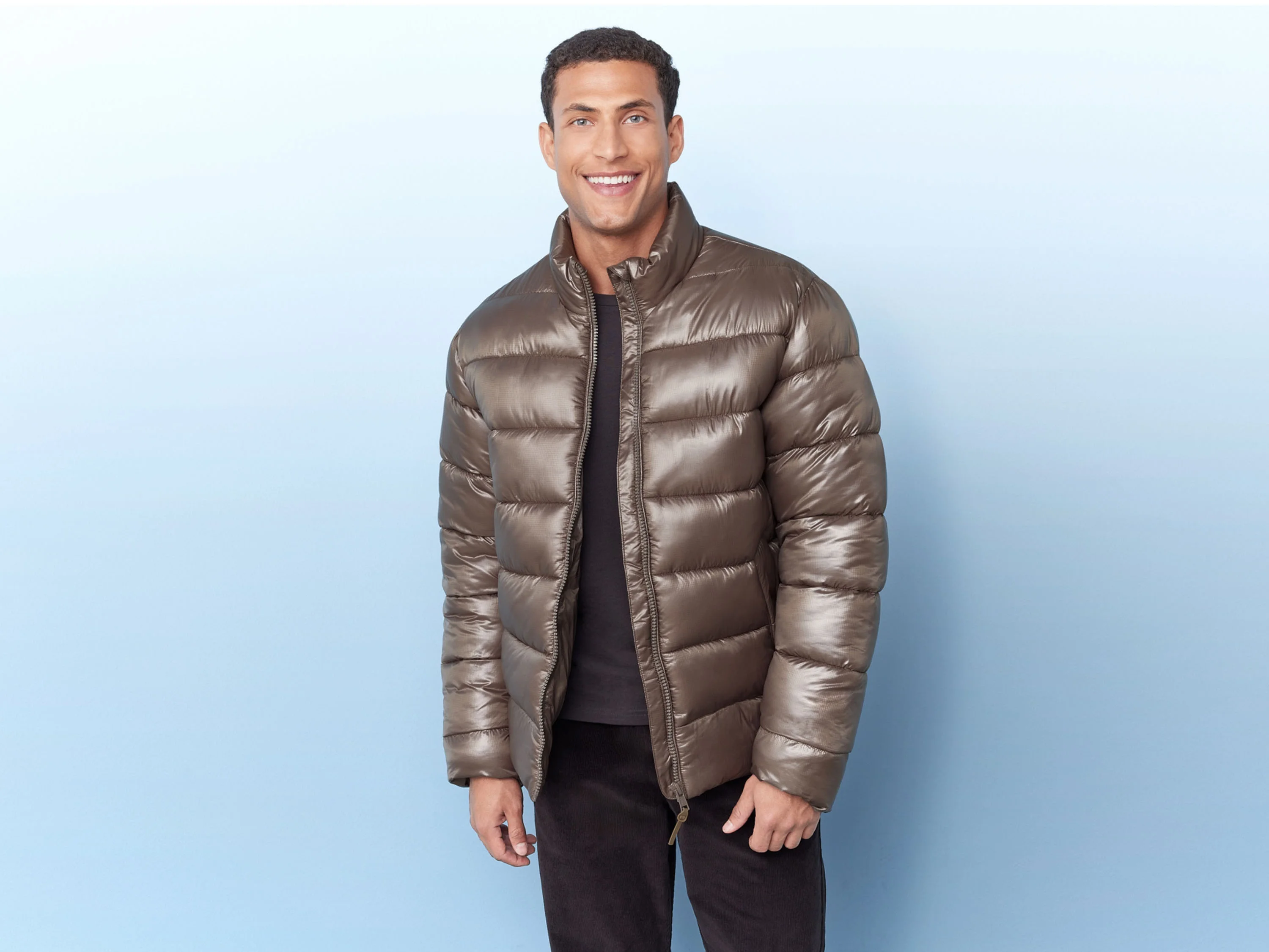 LIVERGY® Herren Steppjacke (Braun, M(48/50)) – Bild 2 von 4