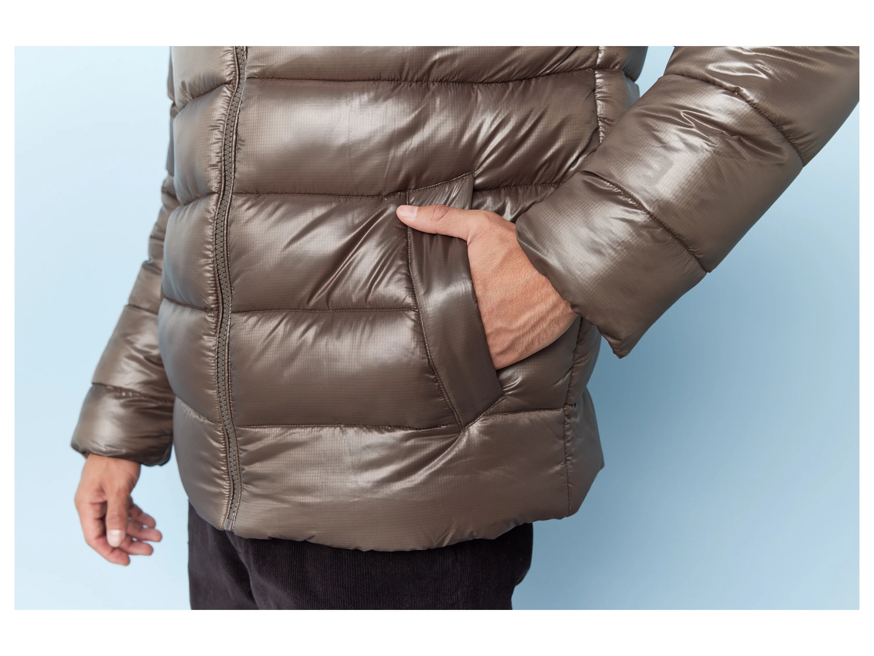 LIVERGY® Herren Steppjacke (Braun, M(48/50)) – Bild 4 von 4