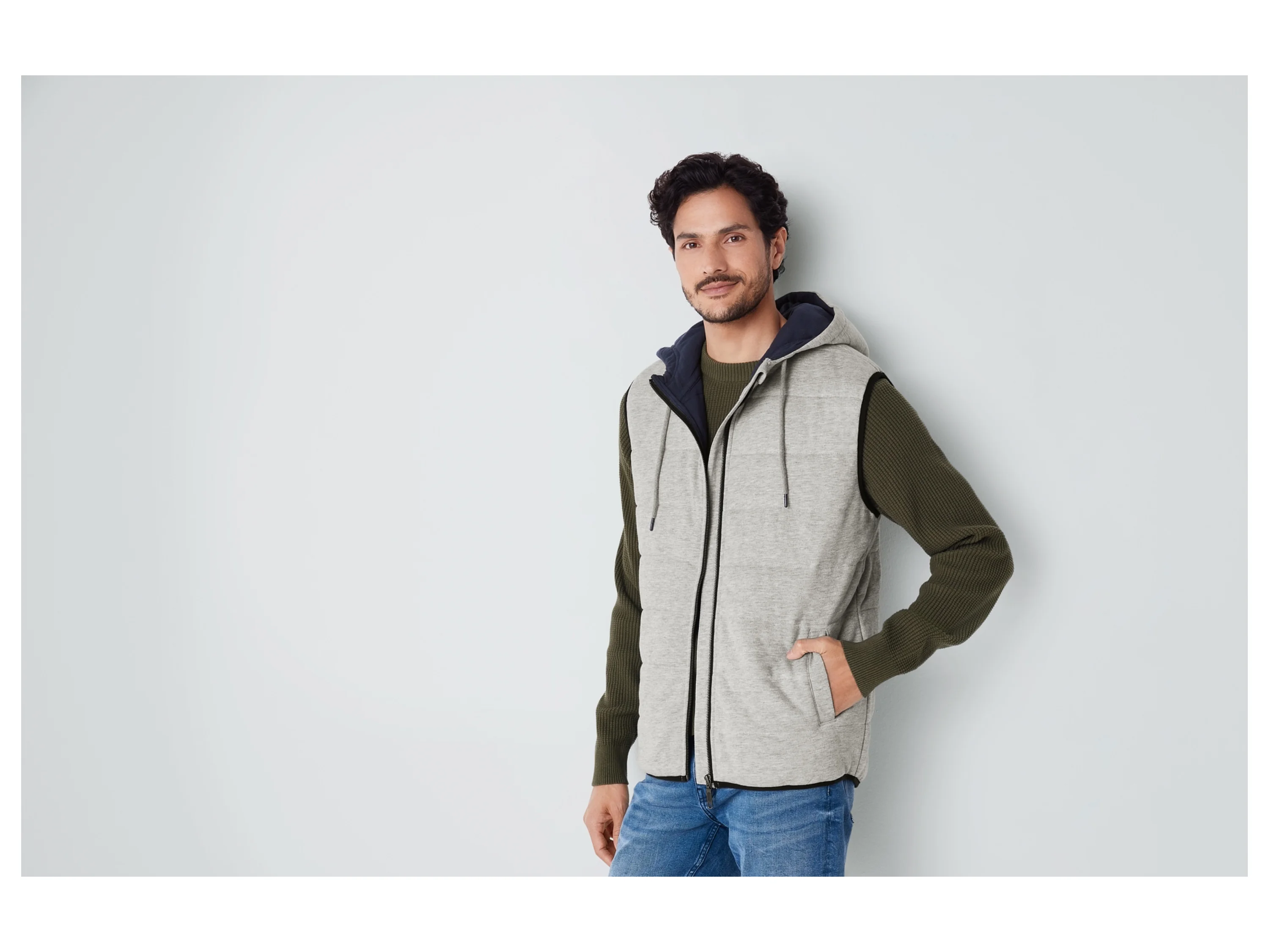 LIVERGY® Herren Steppweste (Grau, S(44/46)) – Bild 2 von 4