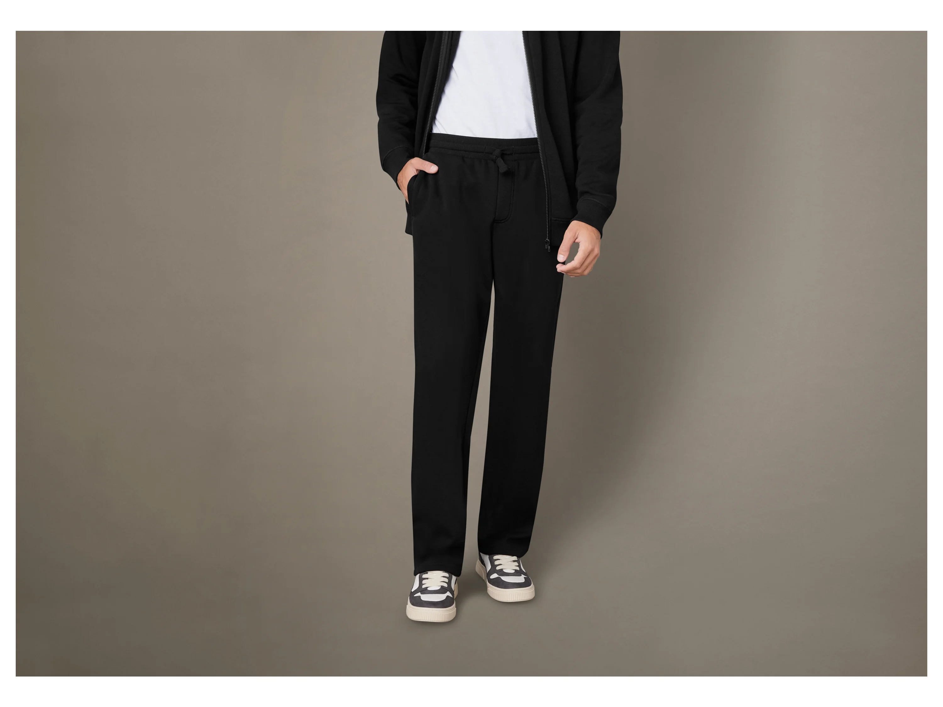 LIVERGY® Herren Sweathose Teddyfutter (Schwarz, M(48/50)) – Bild 2 von 3