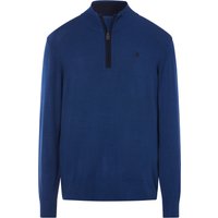 LIVERGY® Herren Troyer Strick (Blau, L (52/54))