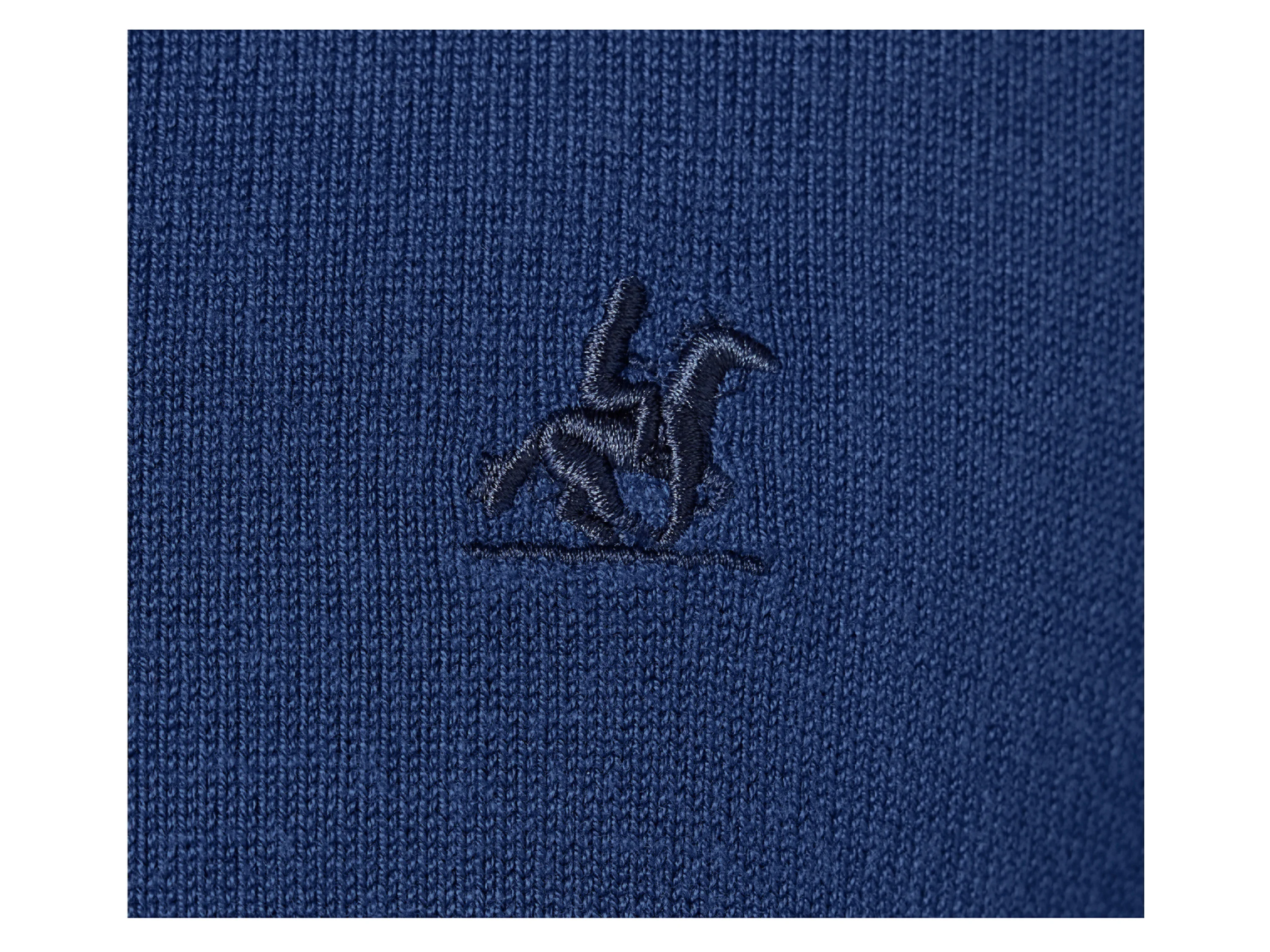 LIVERGY® Herren Troyer Strick (Blau, L (52/54)) – Bild 4 von 4