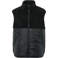 LIVERGY® Herren Weste Teddyfell (Schwarz, M(48/50))