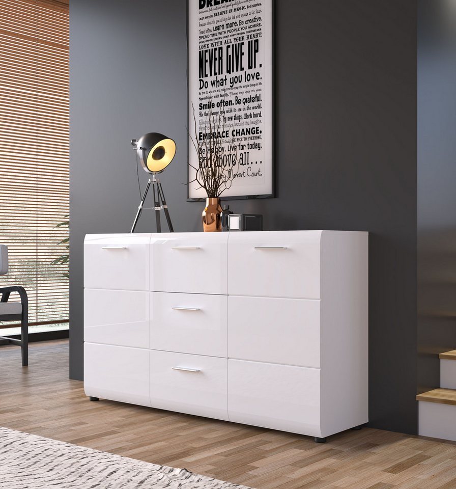 LIVING CHARM Sideboard Merano, Breite ca. 144 cm – Bild 2 von 5