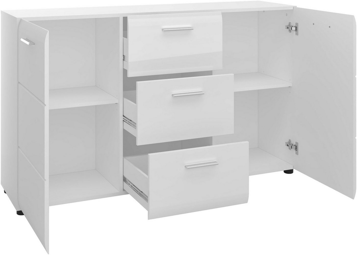 LIVING CHARM Sideboard Merano, Breite ca. 144 cm – Bild 4 von 5