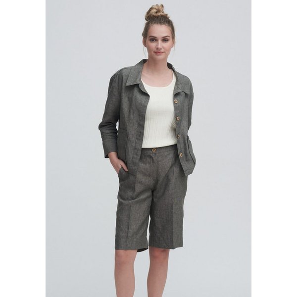 LIVING CRAFTS Bermudas ODETTE Leichter, ungefütterter Webstoff aus reinem Leinen