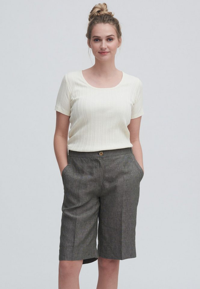 LIVING CRAFTS Bermudas ODETTE Leichter, ungefütterter Webstoff aus reinem Leinen – Bild 2 von 5