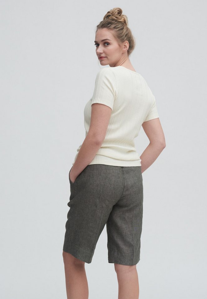 LIVING CRAFTS Bermudas ODETTE Leichter, ungefütterter Webstoff aus reinem Leinen – Bild 3 von 5