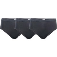 Living Crafts Bio-Damen-Slips "POLLY" mit elastischem Bund, 3 Stk. black, Gr. M