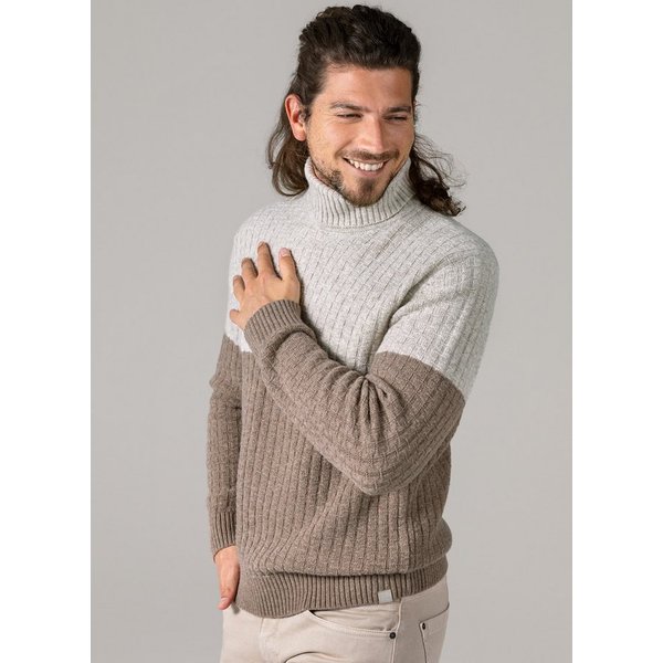 LIVING CRAFTS Rollkragenpullover PATRIZIO GOTS zertifiziert