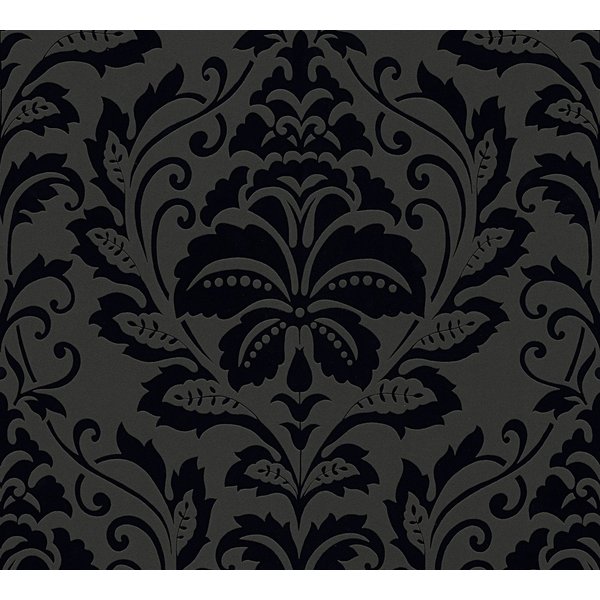 living walls Vliestapete Black & White, strukturiert, Barock, gemustert, ornamental, Ornament Tapete Barock Tapeten Wohnzimmer Schlafzimmer Küche modern