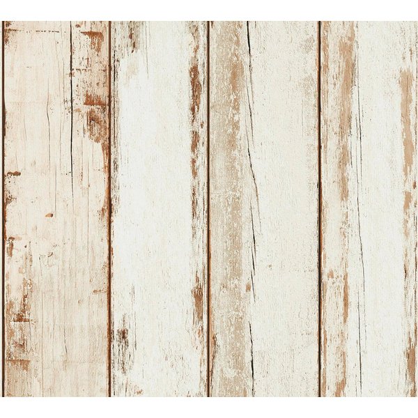 living walls Vliestapete Il Decoro, leicht strukturiert, gestreift, realistisch, Holz, Landhaus Tapete Holzoptik Tapeten Wohnzimmer Schlafzimmer Küche Design