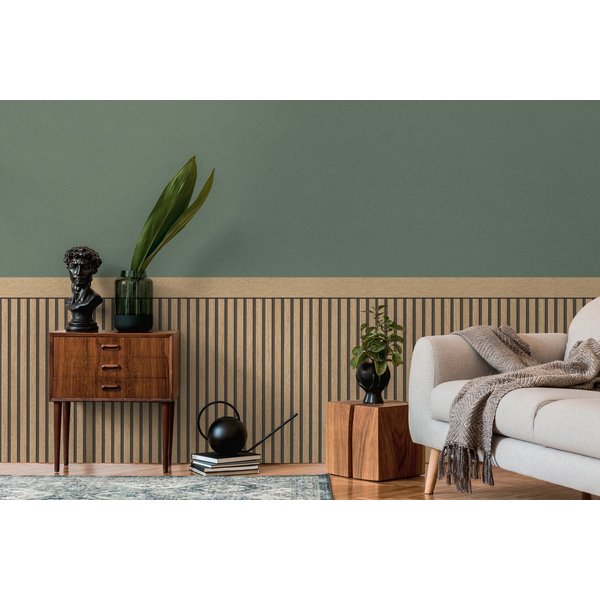 living walls Vliestapete Wallpanel Tapete Wandpaneele Mustertapete Holzpaneele Natur, strukturiert, matt, (1 St), Vliestapete Holz-Optik für Schlafzimmer Küche 