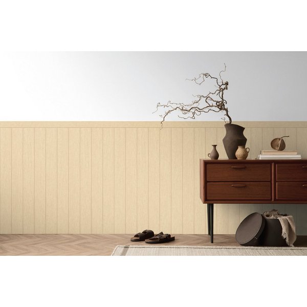 living walls Vliestapete Wallpanel Tapete Wandpaneele Mustertapete Holzpaneele Natur, strukturiert, matt, (1 St), Vliestapete Holz-Optik für Schlafzimmer Küche 