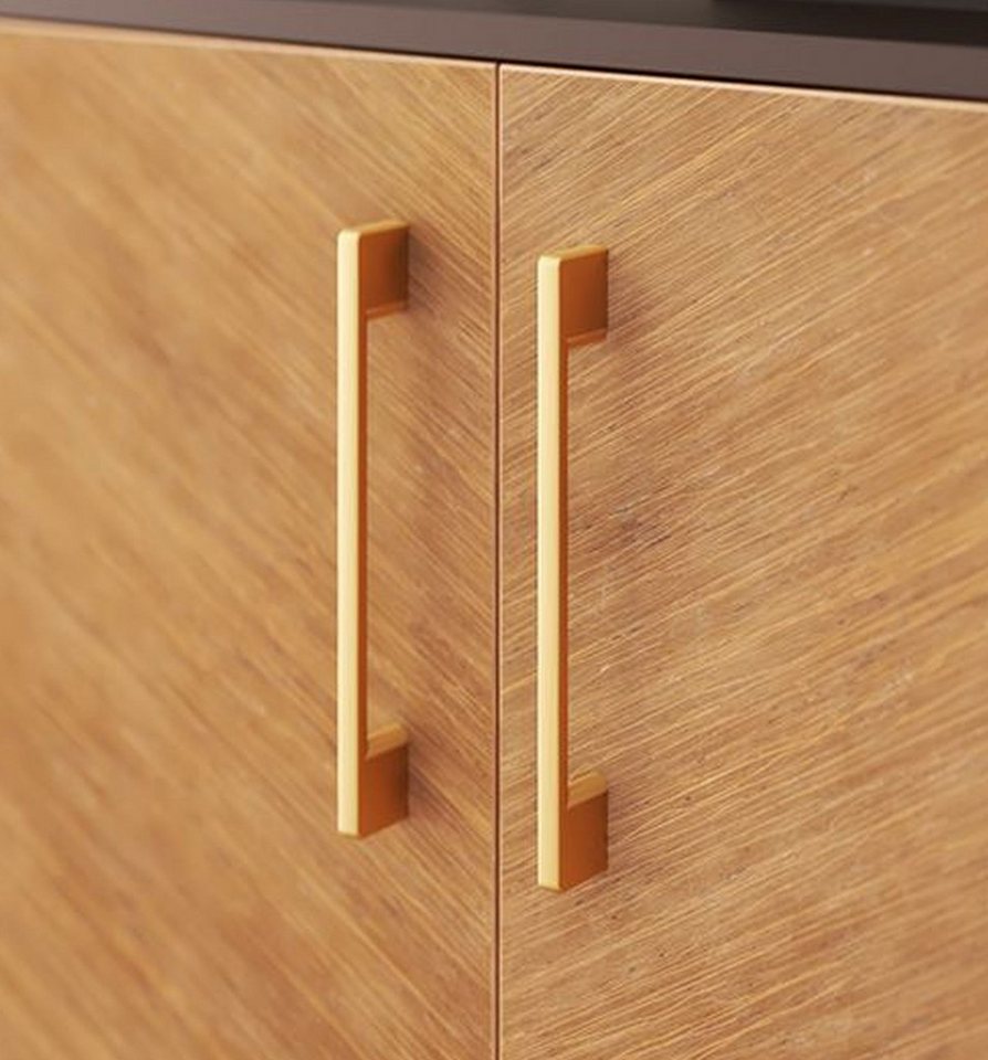 livingpoint24 Möbelgriff Möbelgriffe BA 128 - 320mm Küchengriffe Anthrazit matt Türgriff Easy (1-St., 20), Modern – Bild 4 von 4