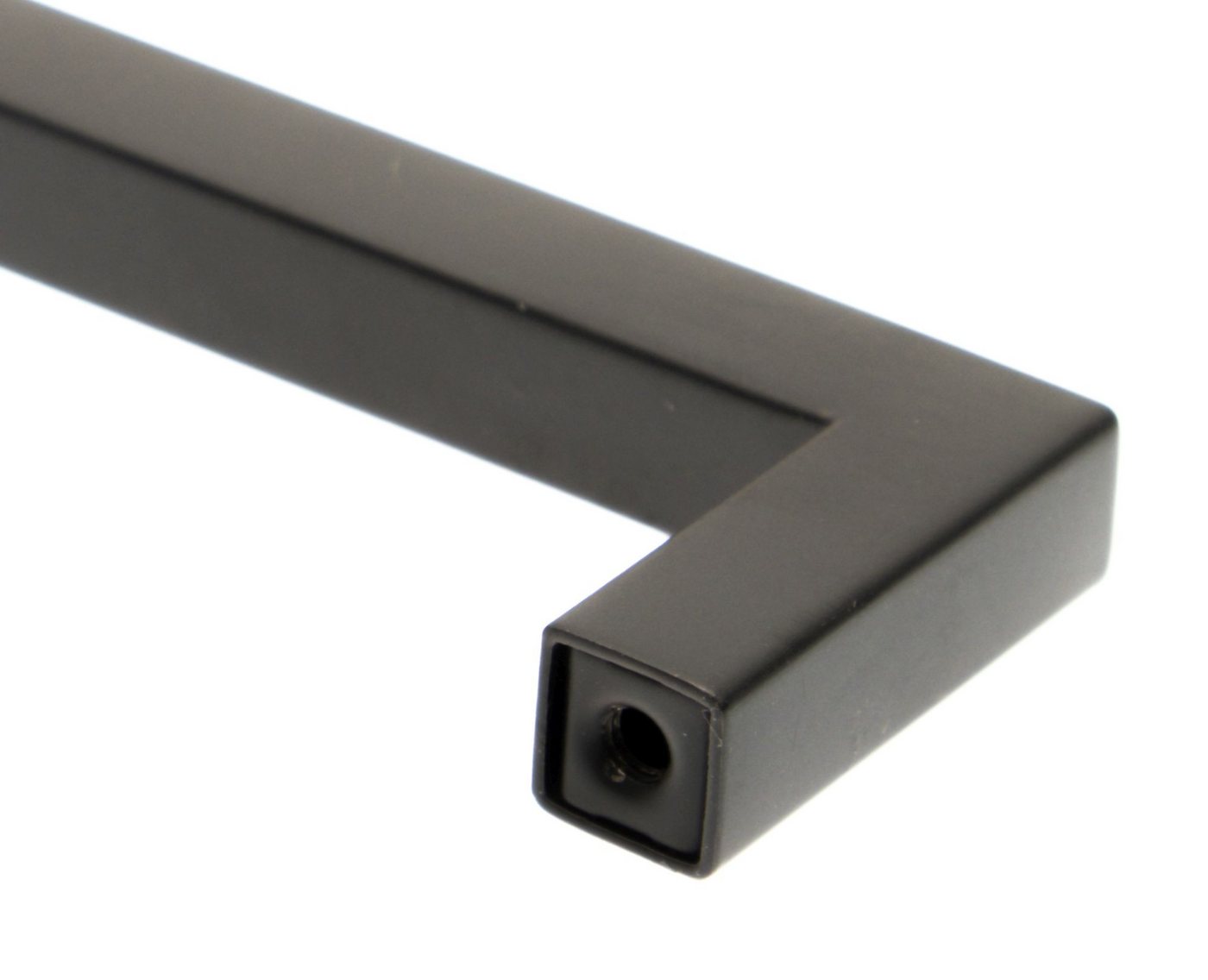 livingpoint24 Möbelgriff Möbelgriffe BA 128 - 480mm Küchengriffe Schwarz matt Türgriff eckig (1-St., 20), Modern – Bild 3 von 3