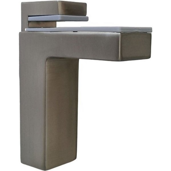 livingpoint24 Wandregalhalter Regalbodenhalter Edelstahloptik Glasbodenträger 8-50mm Bodenhalter, 1-tlg.