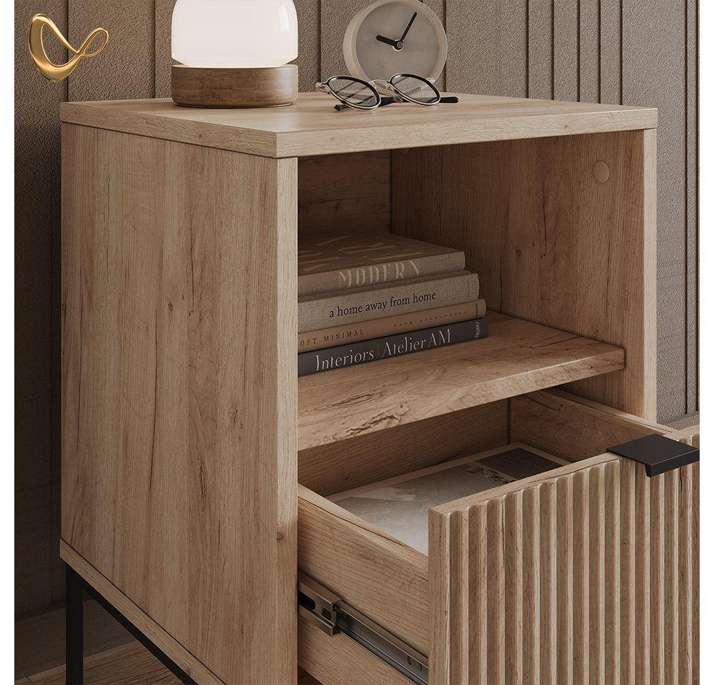 Livinity® Nachtschrank Aterno, Viking Oak, 2er Set (2-St) – Bild 5 von 5