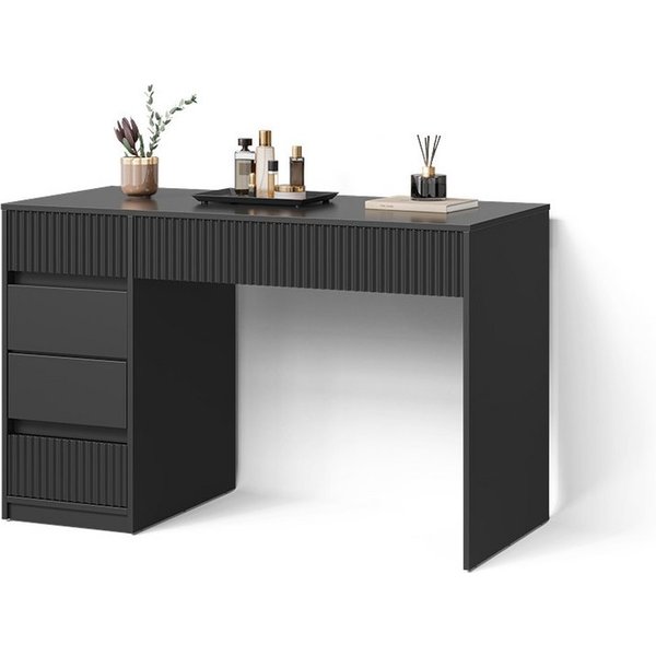 Livinity® Schminktisch Allia, Schwarz, ohne Spiegel (1-St)