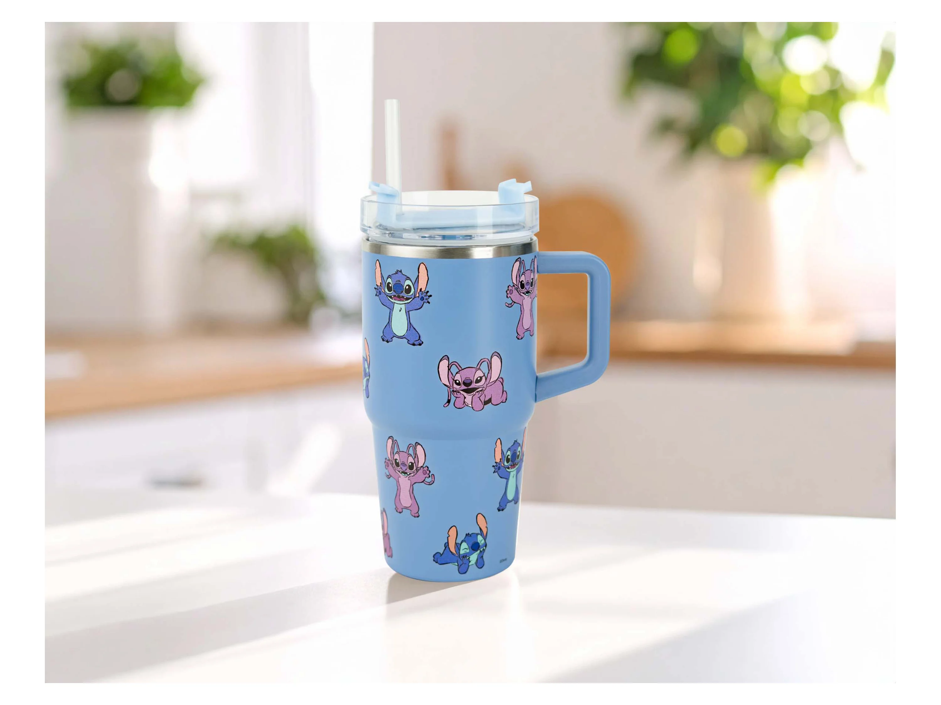 Lizenz Edelstahl Travel Mug 590ml (Stitch) – Bild 2 von 2