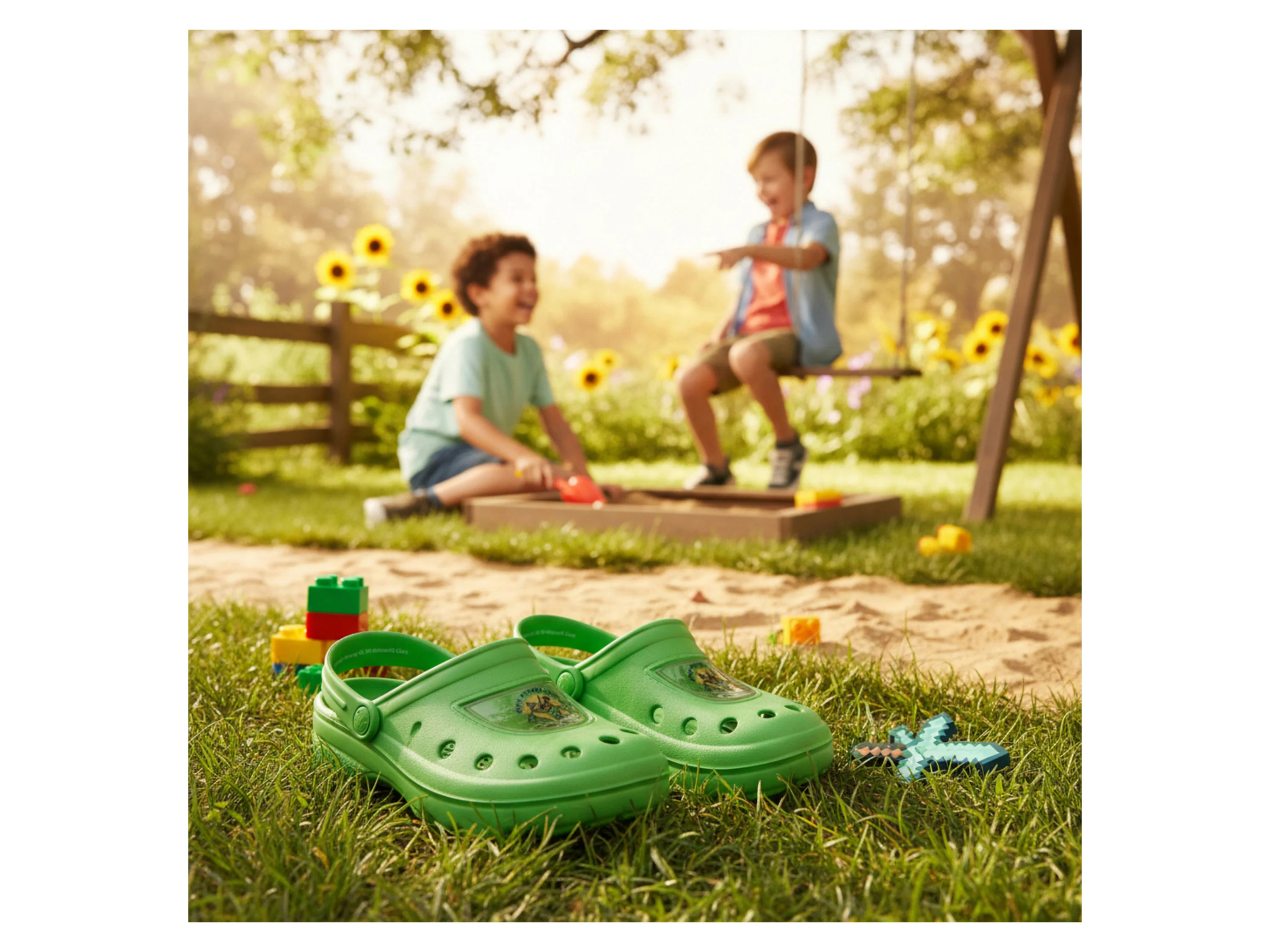 LIZENZ Kleinkinder/Kinder Clogs (Grün, 31/32) – Bild 3 von 3