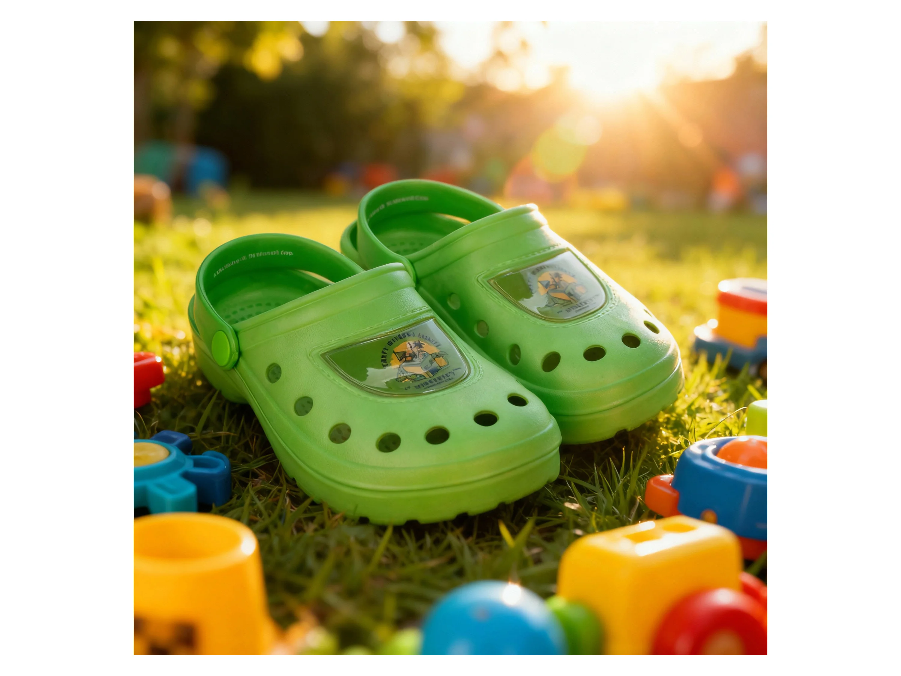 LIZENZ Kleinkinder/Kinder Clogs (Grün, 27/28) – Bild 2 von 3