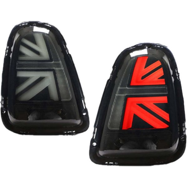 LLCTOOLS Rückleuchte Hell leuchtende LED Rückleuchte mit E passend für Mini Cooper, R56 R57 R58 R59 2007-2013, Rücklicht, Bremslicht, Nebelschlussleuchte, Blink