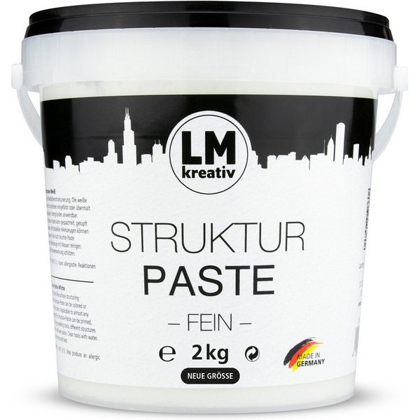 LM-Kreativ Strukturpaste Strukturpaste Fein, wasserfest nach Trocknung, matt, wasserbasiert