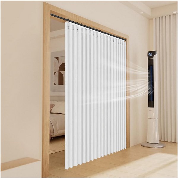 LMaxhome Türvorhang Wandteiler Raumteiler Vorhang Breite 254 cm Sichtschutz für Wohnzimmer (1 St), blickdicht, Oxford-Gewebe, Türgardine mit Häkchen Verdunkelun