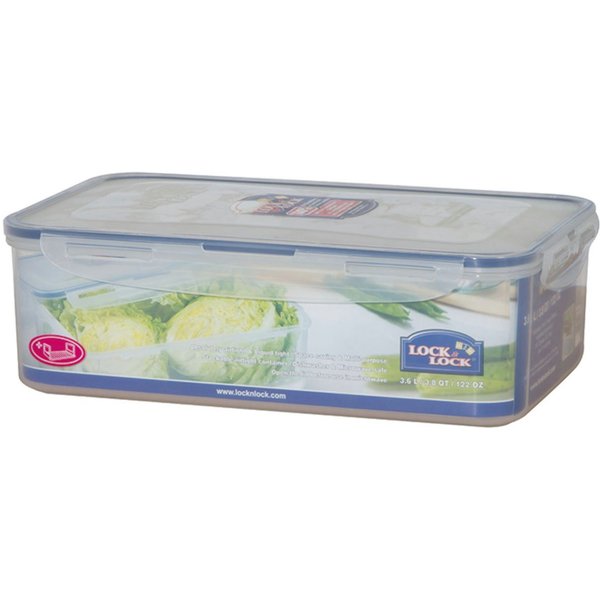 LOCK & LOCK Vorratsdose, Polyprophylen (PP), (1-tlg), rechteckig, 3,6 l mit Serviereinsatz