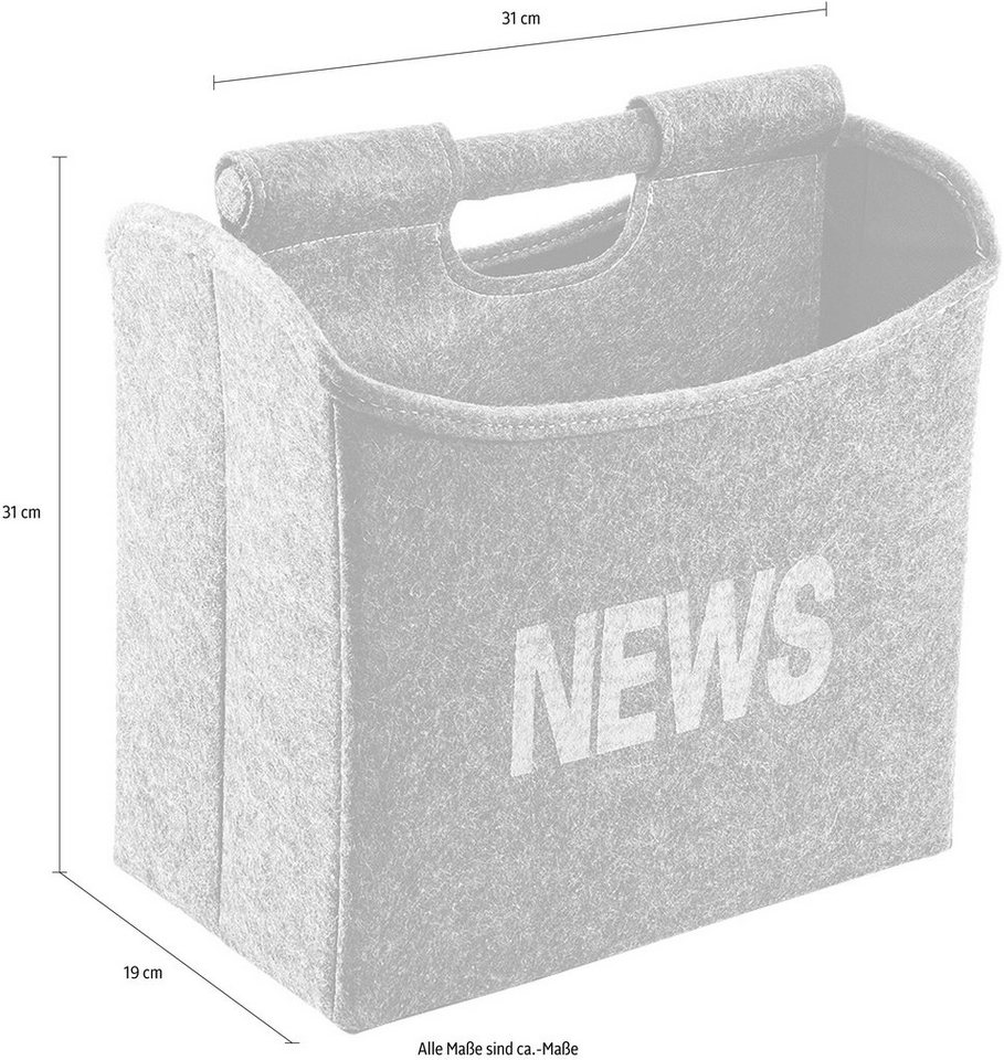 locker Zeitungsständer NEWS, faltbar – Bild 2 von 3
