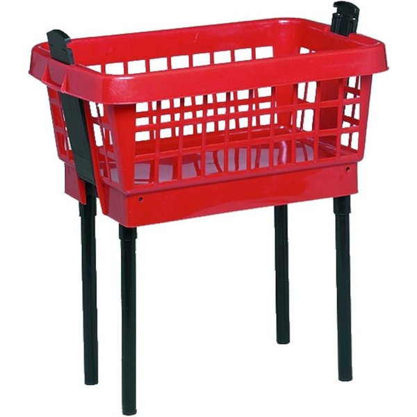 Lockweiler Wäschekorb, Kunststoff, mit Füßen, 45 Liter