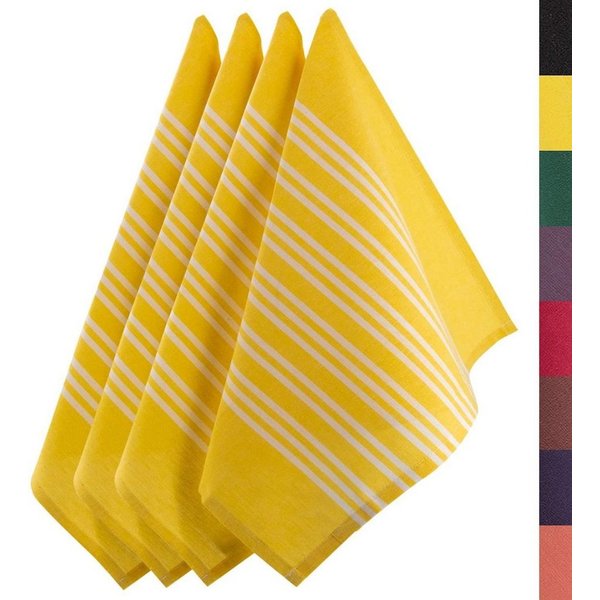 Loco Bird Geschirrtuch aus 100% Baumwolle, (Hochwertiges 4er Handtuch Set für die Küche, 45x75 cm gestreift), Geschirrhandtücher zum Abtrocknen
