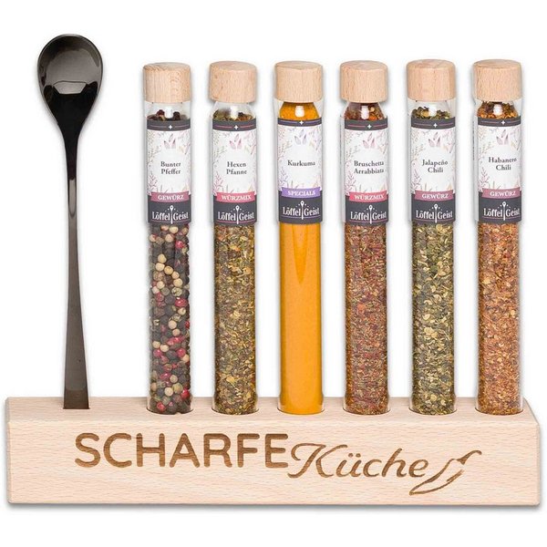 Löffelgeist Lebensmittel-Geschenkset Scharfe Küche