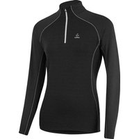LÖFFLER Damen Rolli W MIDLAYER FINE STRIPE TRANSTE, Größe 46 in Schwarz