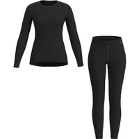 LÖFFLER Damen SET LANG TRANSTEX® WARM, Größe 48 in Schwarz