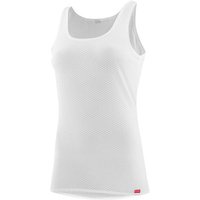 LÖFFLER Damen Unterhemd W SINGLET GRID TRANSTEX LIGHT, Größe 44 in Weiß