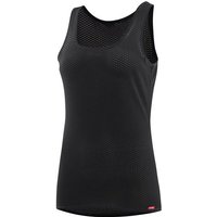 LÖFFLER Damen Unterhemd W SINGLET GRID TRANSTEX LIGHT, Größe 46 in Schwarz