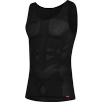 LÖFFLER Herren Unterhemd M SINGLET TRANSTEX LIGHT+, Größe 48 in Schwarz