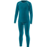 LÖFFLER Kinder SET LANG TRANSTEX® WARM, Größe 104 in Blau