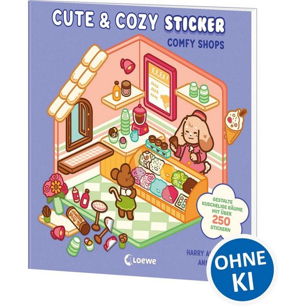 Cute & Cozy Sticker - Comfy Shops 3D-House-Stickerbuch für Erwachsene, / diverse