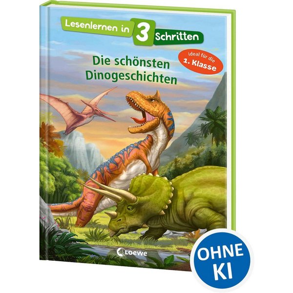 Lesenlernen in 3 Schritten - Die schönsten Dinogeschichten / diverse
